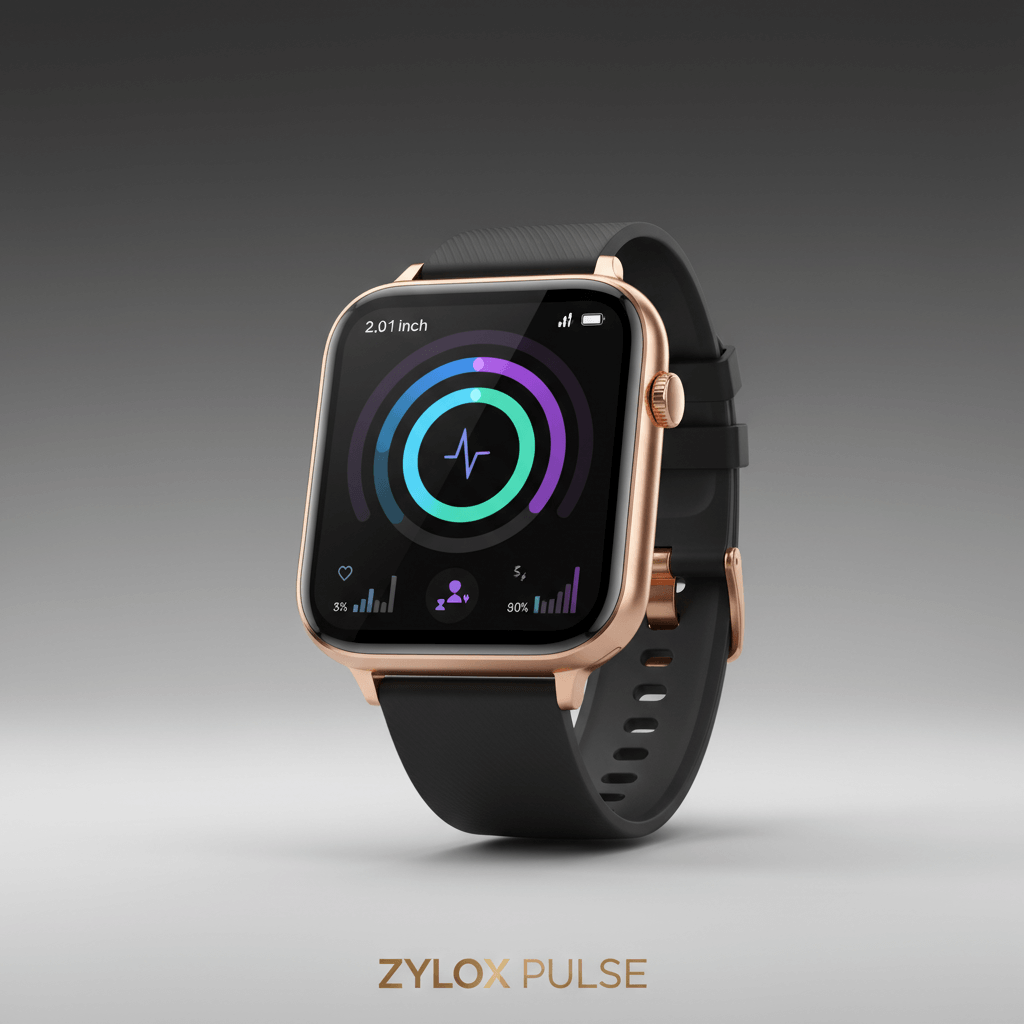 LIGE Smart Watch Black - Zylox Pulse
