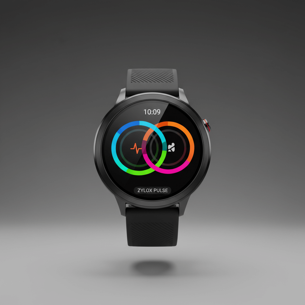 LIGE Unisex Watch Black - Zylox Pulse