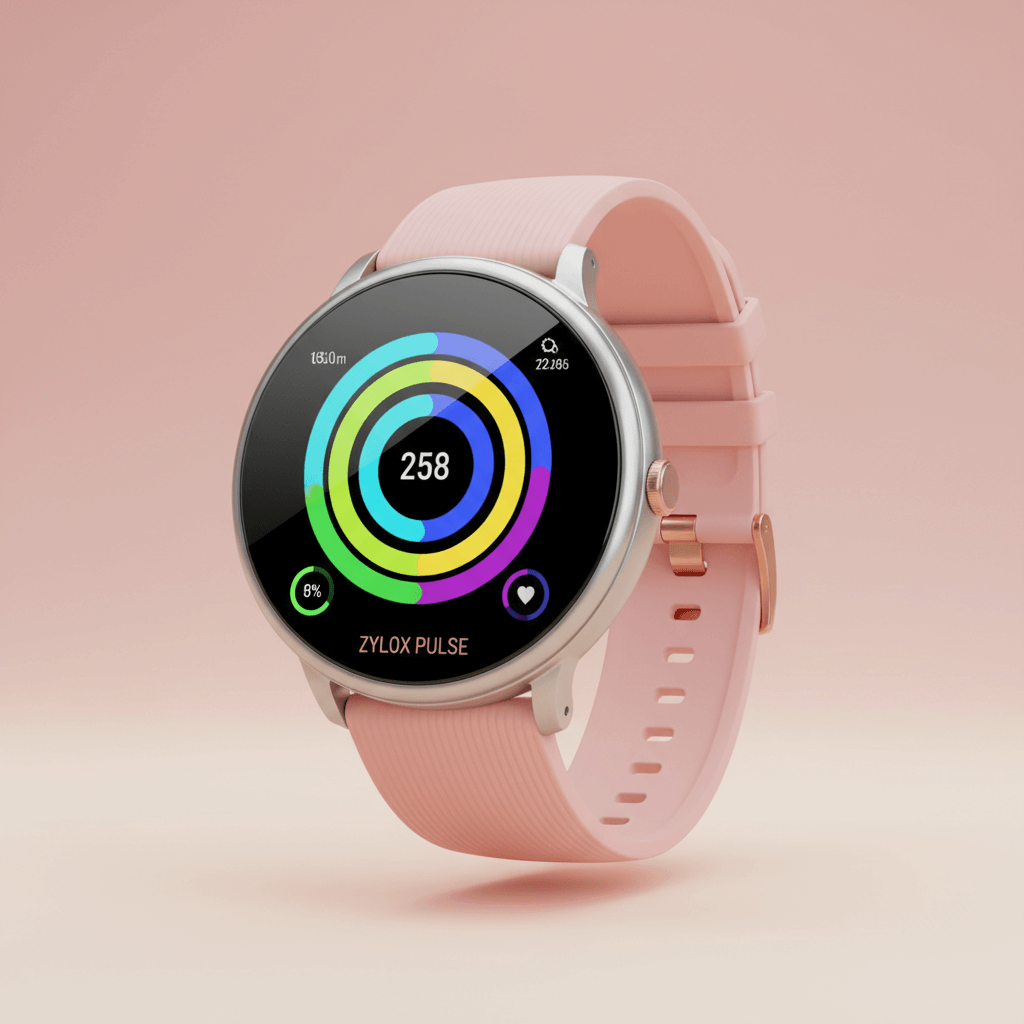 LIGE Unisex Watch Pink - Zylox Pulse