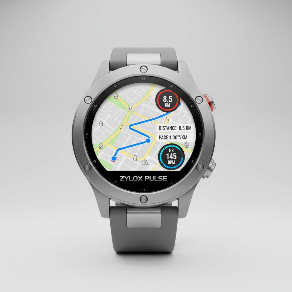 Men AMOLED Watch Black - Zylox Pulse